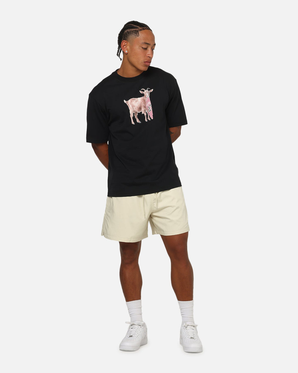 HOT Products Jordan Jumpman North Carolina Goat T-Shirt Black/White