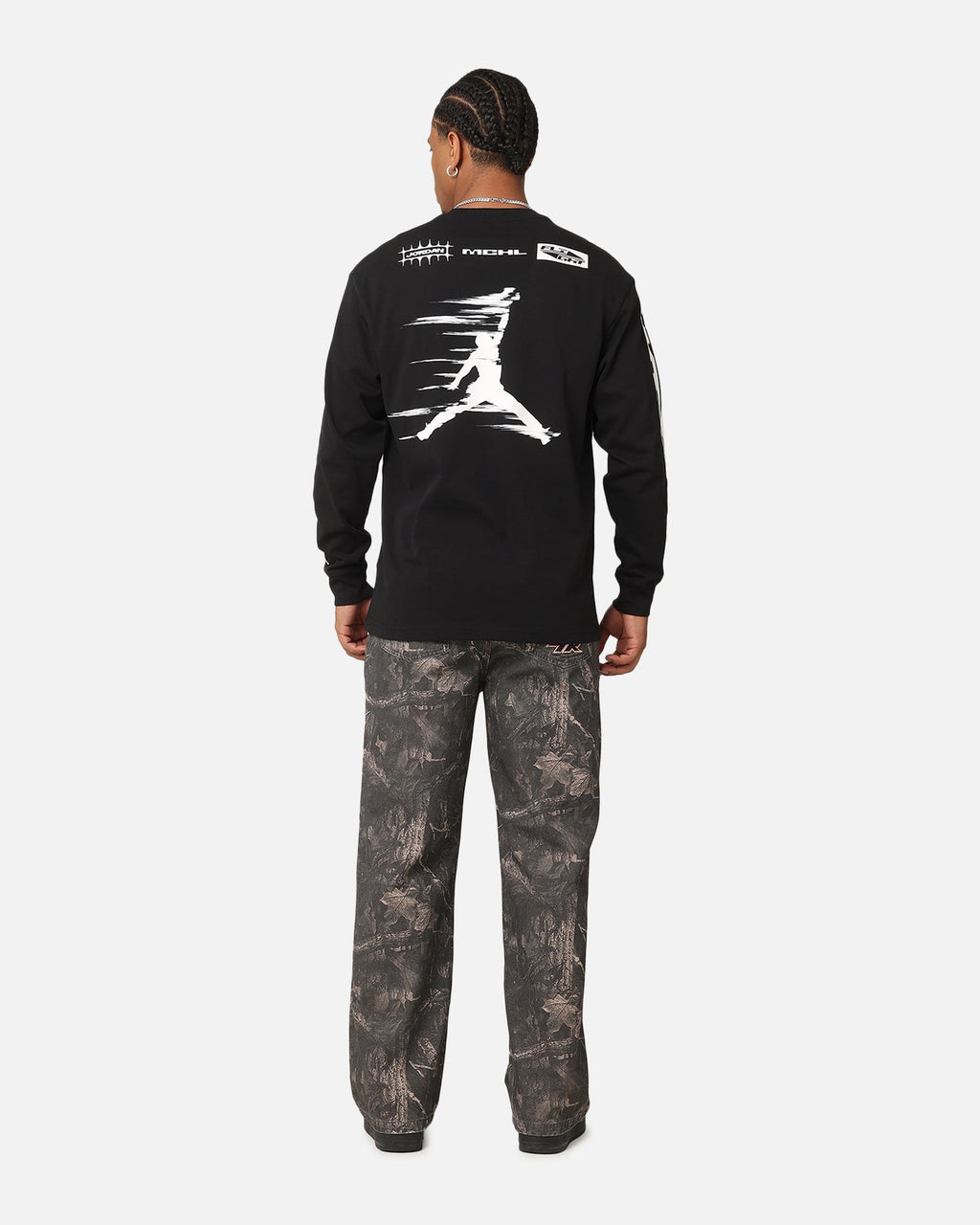 HOT Products Jordan Jumpman MVP 85 Long Sleeve Crewneck T-Shirt Black/Sail
