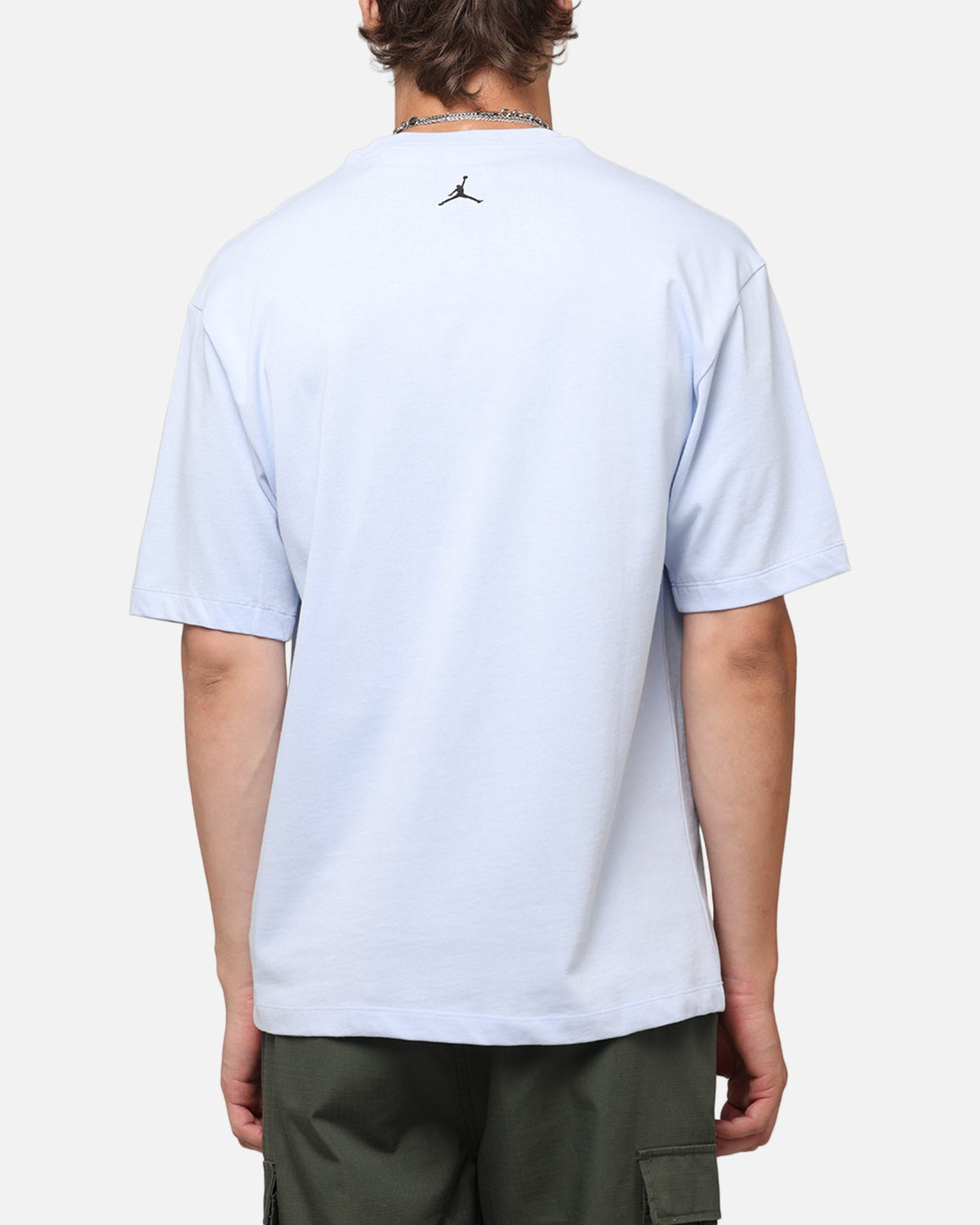 HOT Products Jordan Brand Sneaker Patch Crew T-Shirt Blue/Black