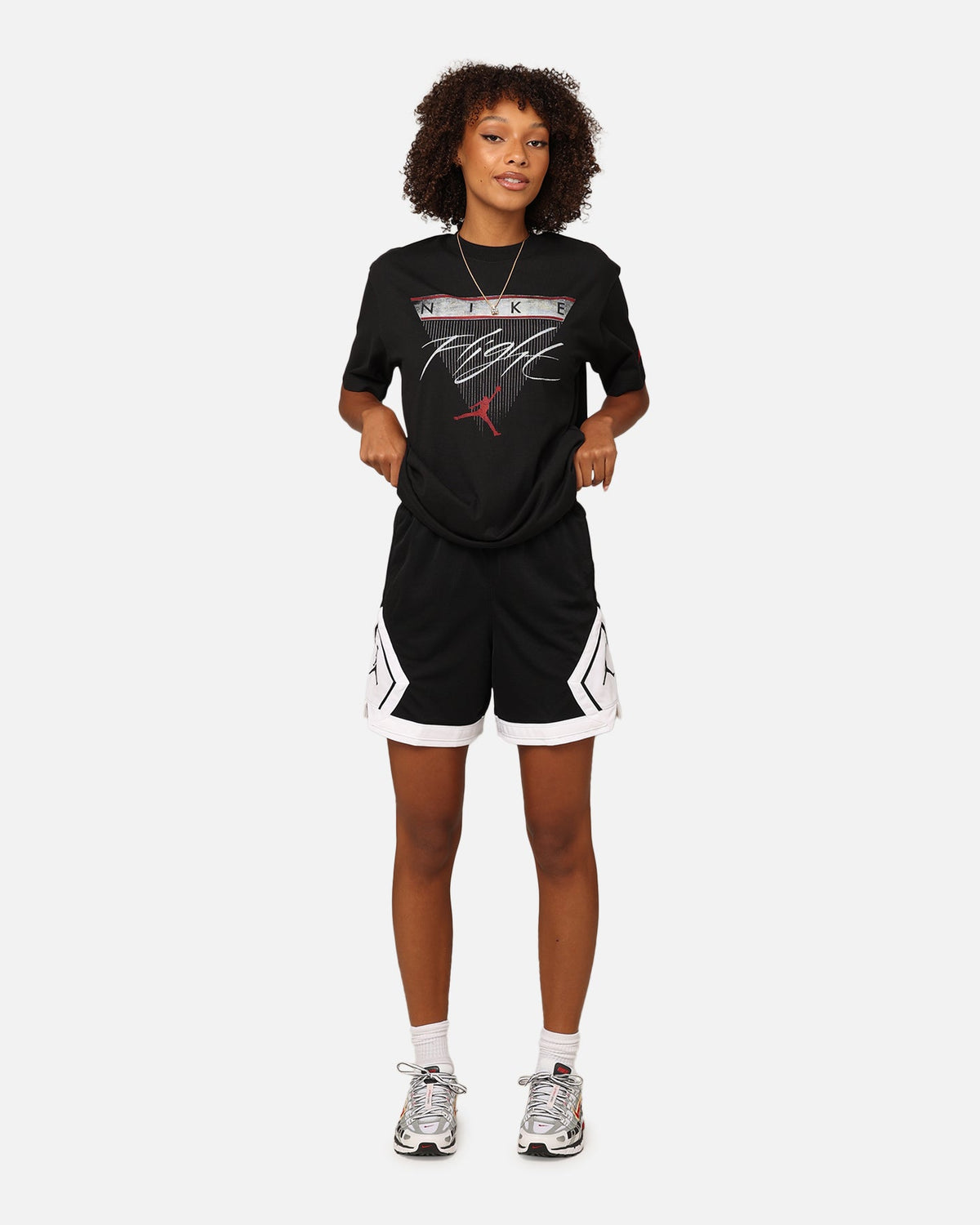 HOT Products Jordan Women's Flight Heritage Graphic T-Shirt Black/Gym Red