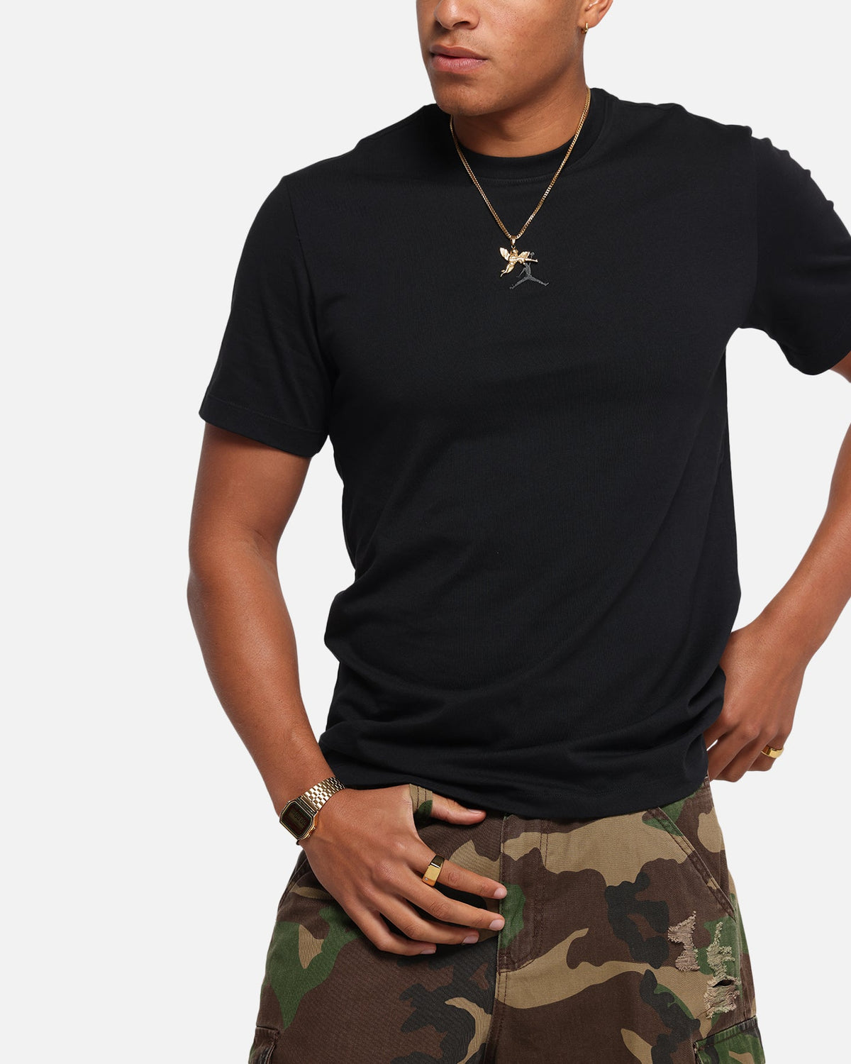 HOT Products Jordan Flight Essentials AJ1 T-Shirt Black/Sail