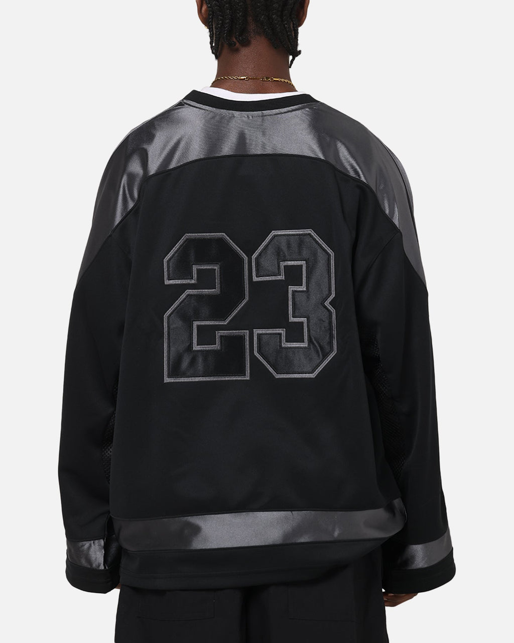HOT Products Jordan Brooklyn Collegiate Hockey Jersey Black/Iron Grey