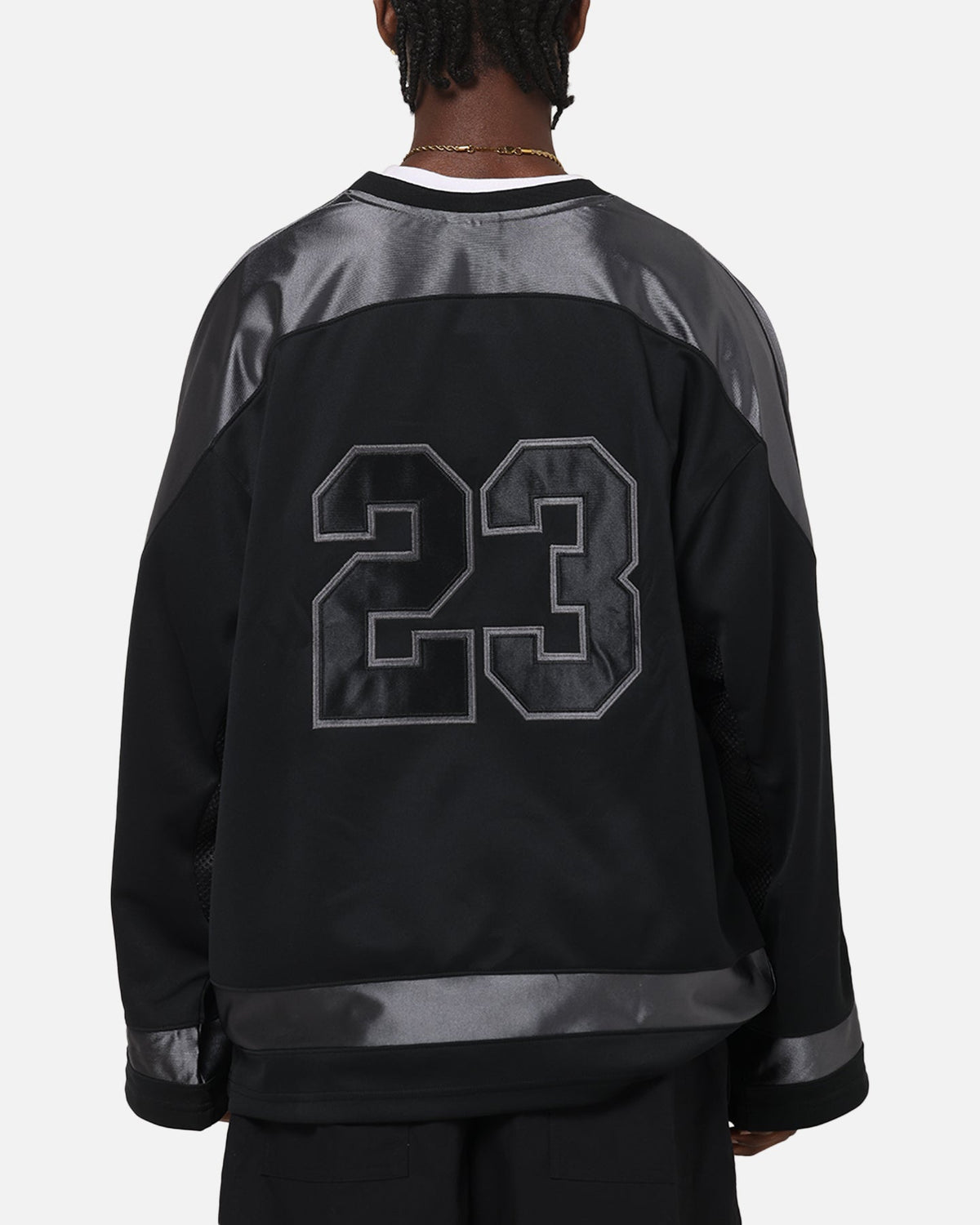 HOT Products Jordan Brooklyn Collegiate Hockey Jersey Black/Iron Grey