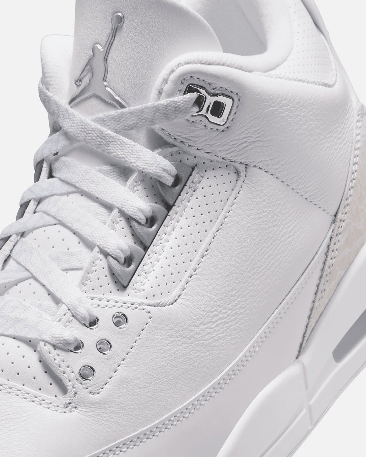 HOT Products Jordan Air Jordan 3 Retro "Pure Money" White/Silver