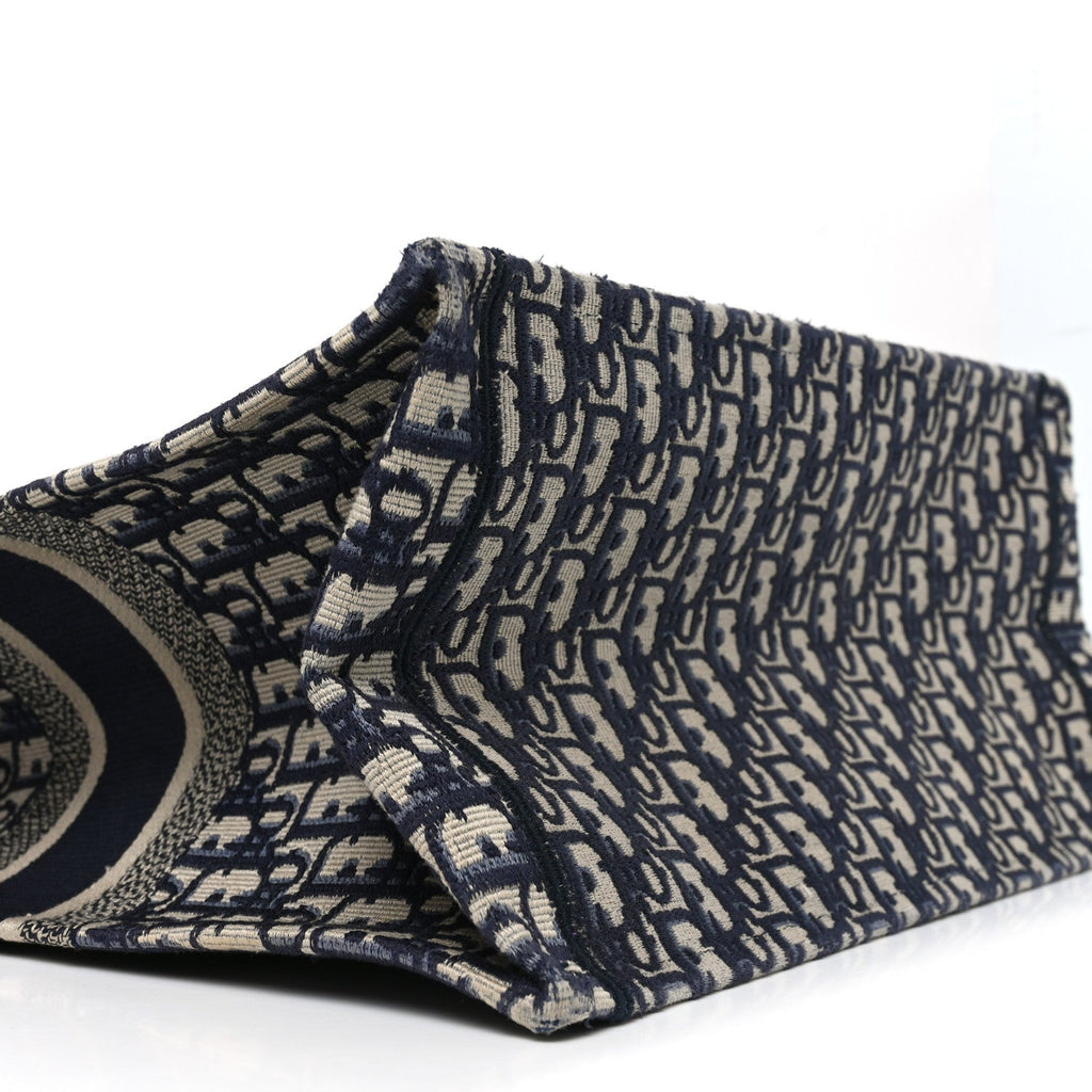 Oblique Large Book Tote Blue Multicolor