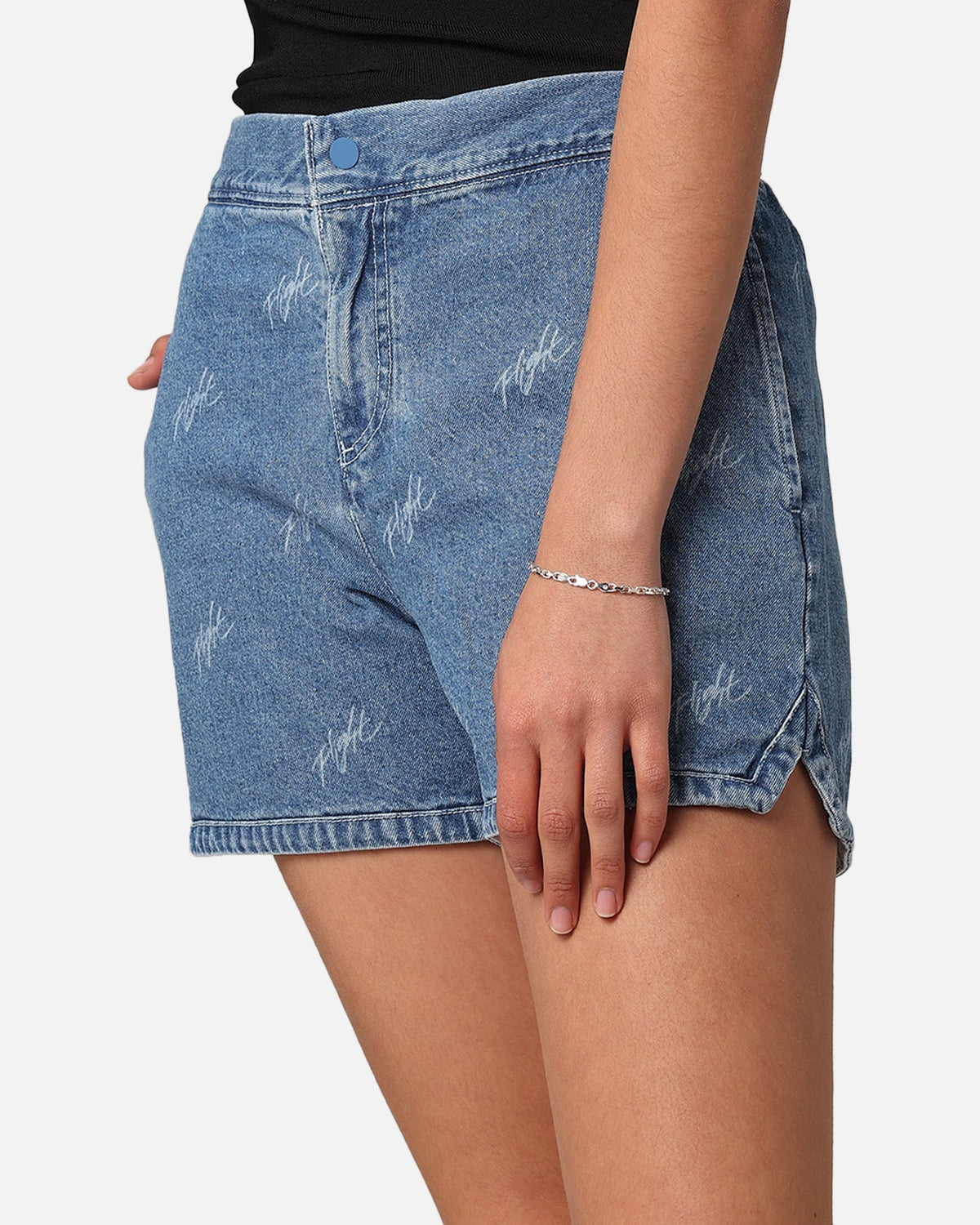 HOT Products Jordan Women's Woven Denim Shorts Stone Blue