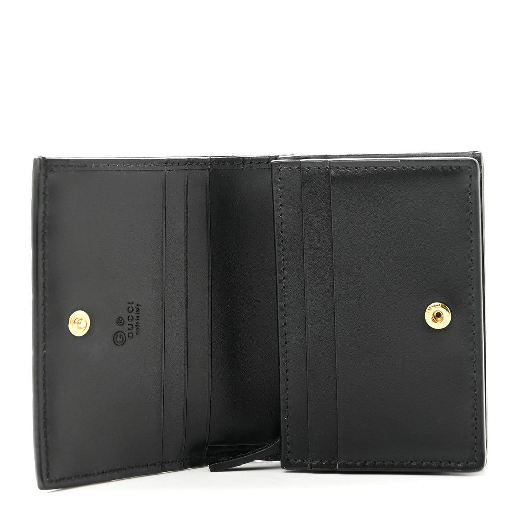 Guccissima Card Case Wallet Black