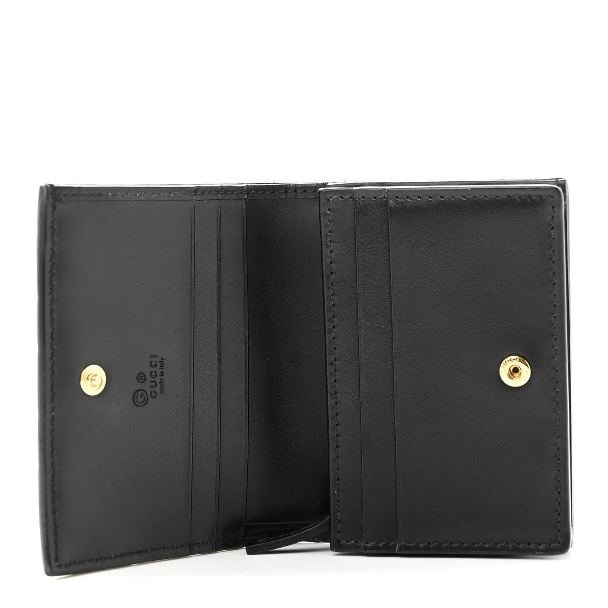Guccissima Card Case Wallet Black