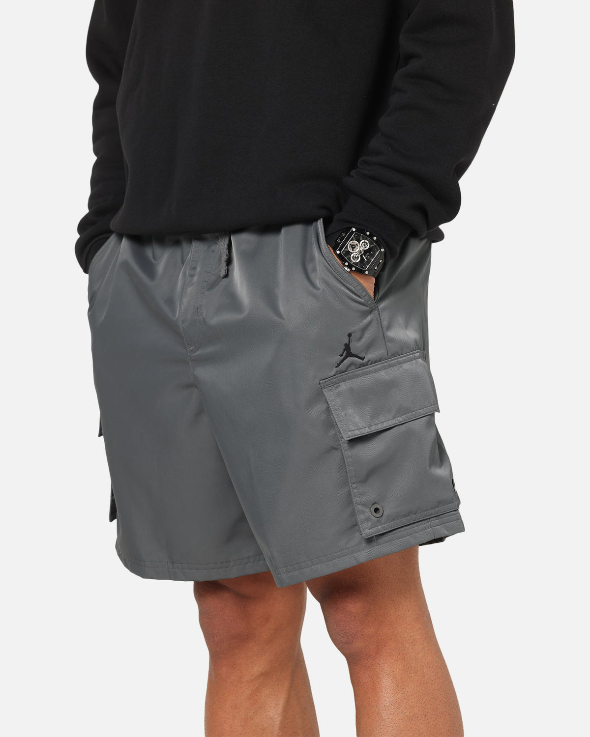 HOT Products Jordan Brooklyn Cargo Shorts Iron Grey