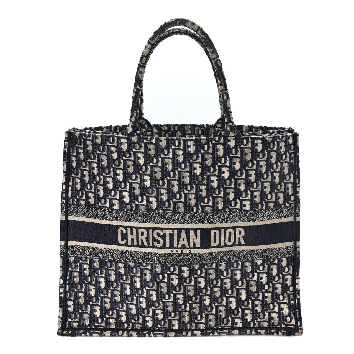 Oblique Large Book Tote Blue Multicolor