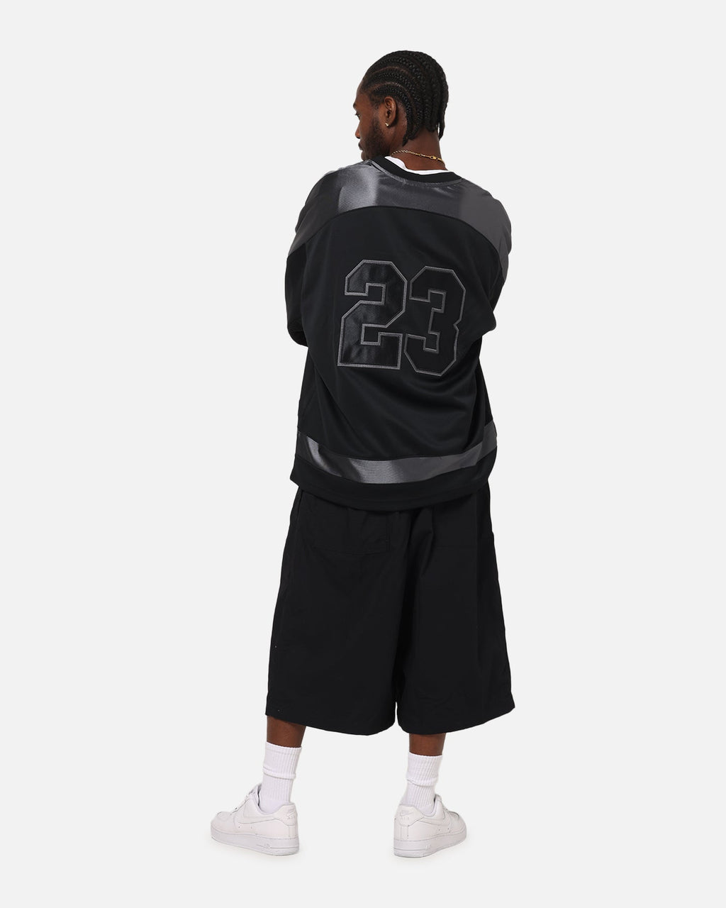 HOT Products Jordan Brooklyn Collegiate Hockey Jersey Black/Iron Grey