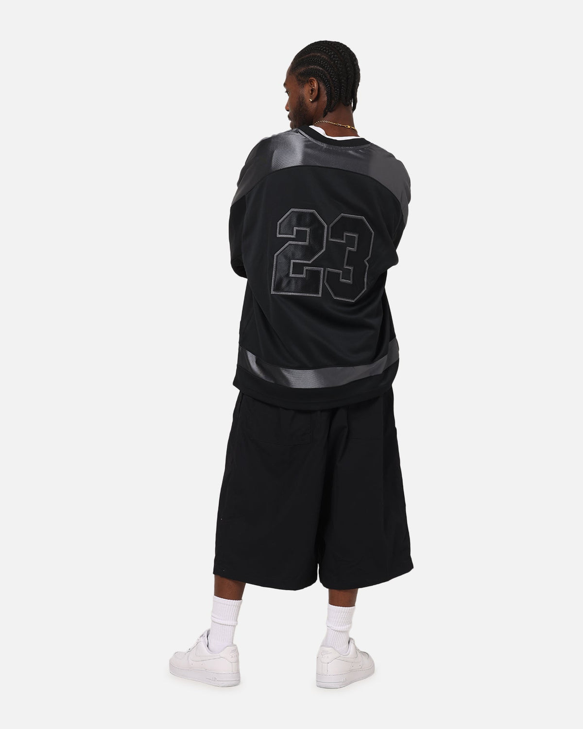 HOT Products Jordan Brooklyn Collegiate Hockey Jersey Black/Iron Grey