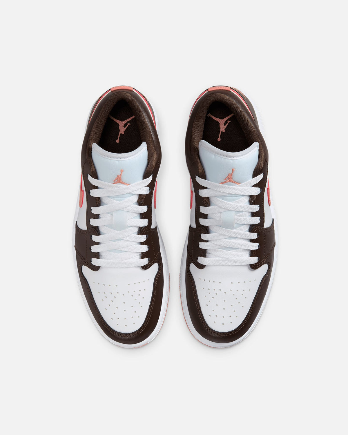 HOT Products Jordan Women's Air Jordan 1 Low "Brown & Pink" White/Brown