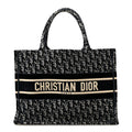 Oblique Velvet Medium Book Tote Blue Multicolor
