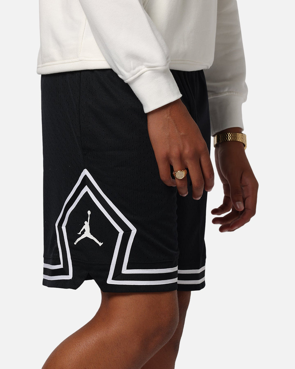 HOT Products Jordan Dri-FIT Sport Diamond Shorts Black/White/White