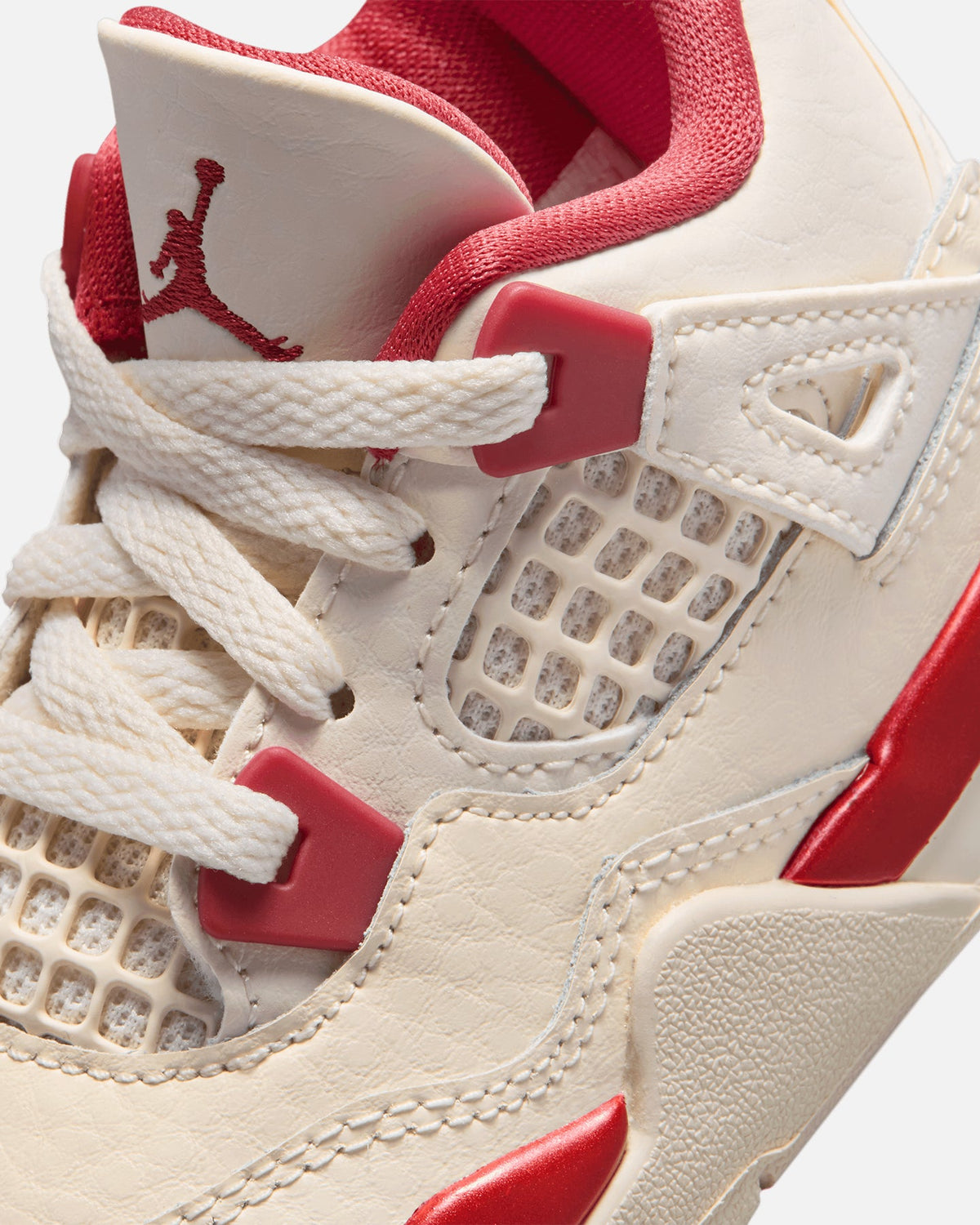 HOT Products Jordan Kids' Air Jordan 4 Retro "Pale Ivory and Tough Red" (GS) Pale Ivory