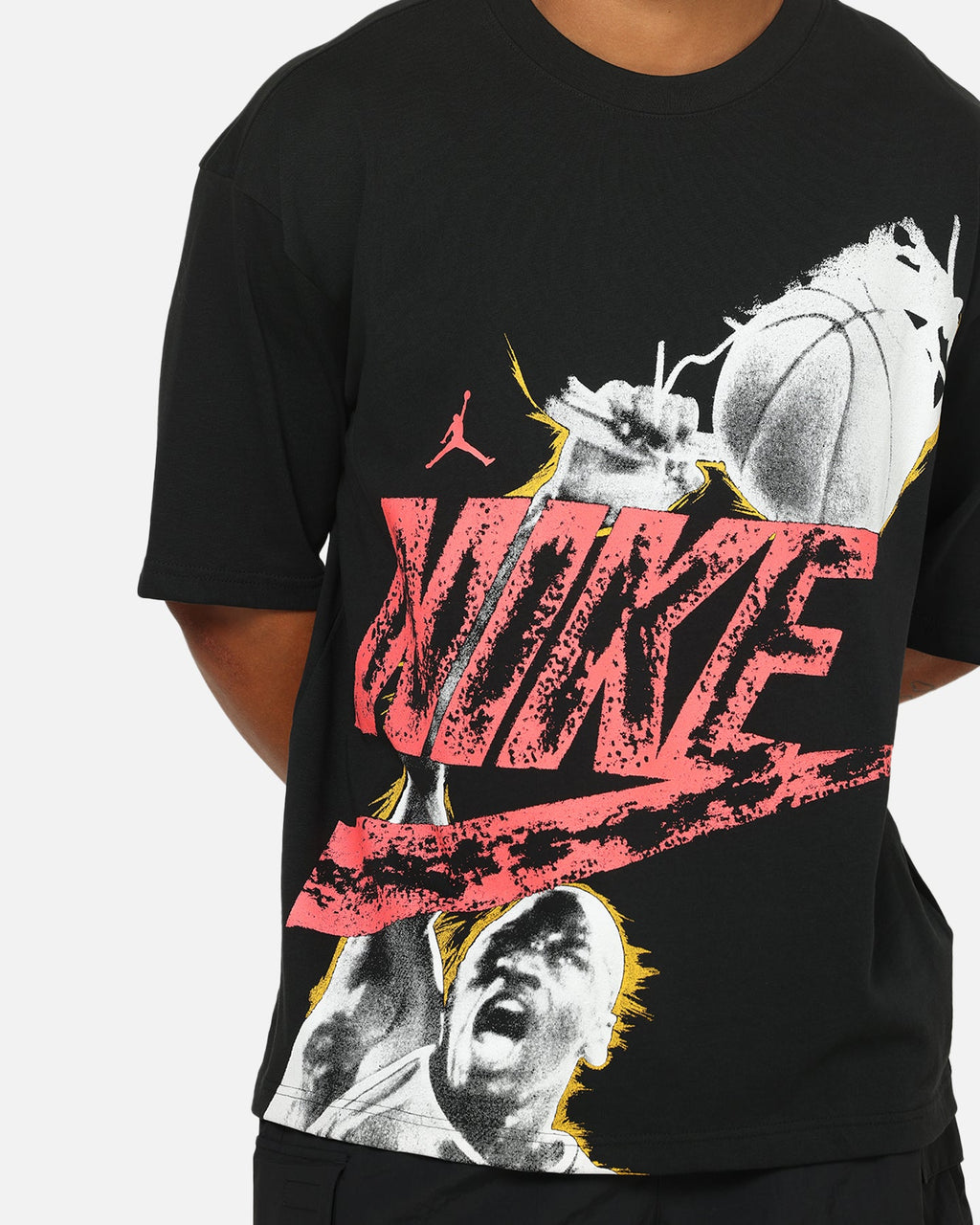 HOT Products Jordan Reissue Oversized T-Shirt Black/Infrared