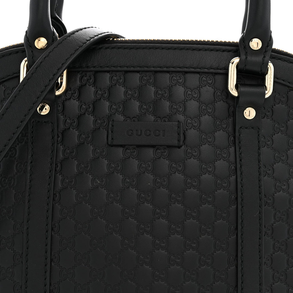 Microguccissima Mini Dome Bag Black