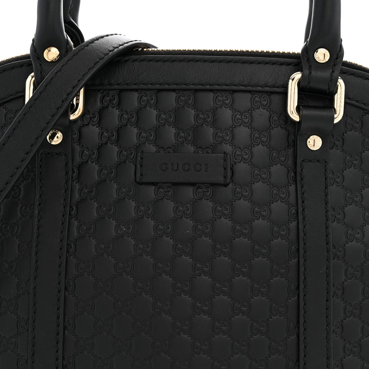 Microguccissima Mini Dome Bag Black