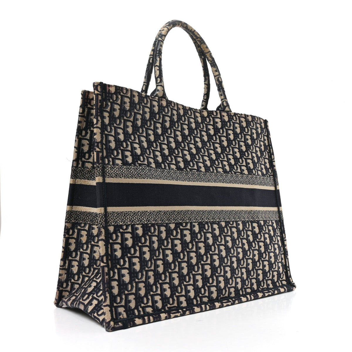 Oblique Large Book Tote Blue Multicolor