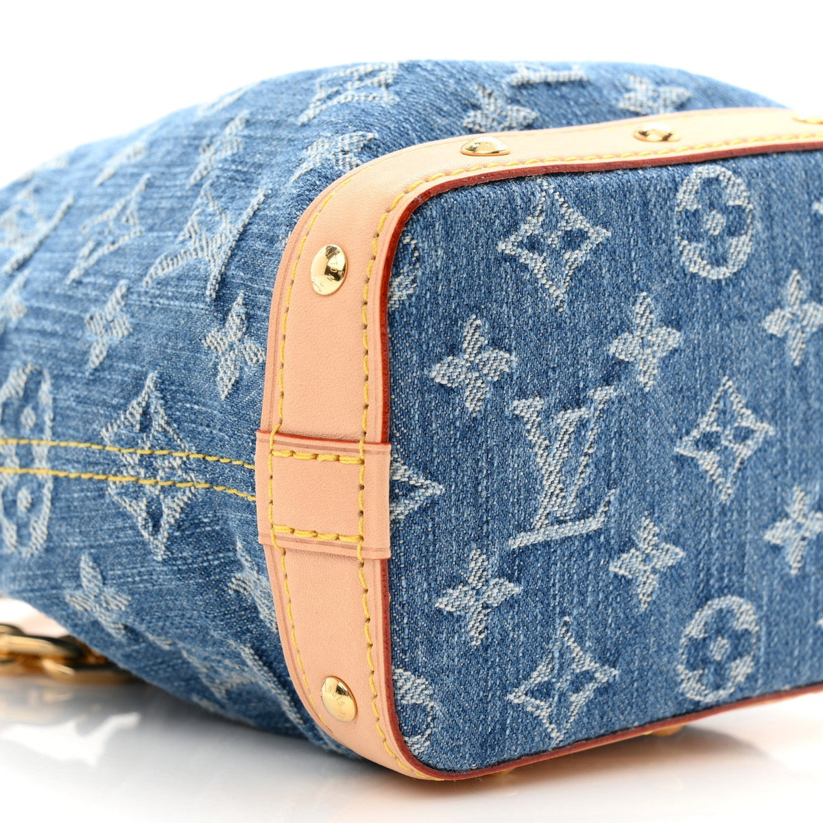 Monogram Denim Nano Noe Blue