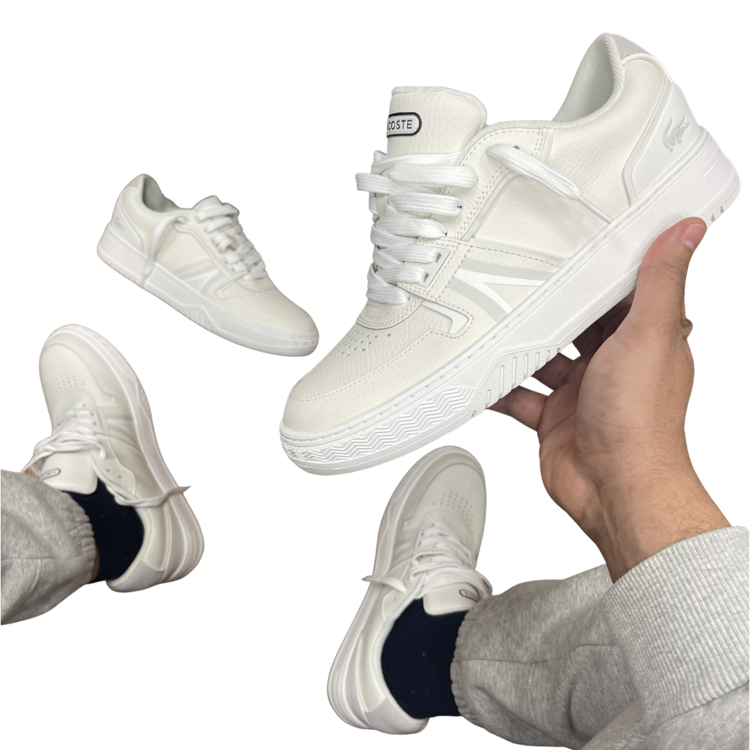 New Arrival LACOSTE LEATHER L001 0321 1  SMA - MENS / WHITE / OFF WHITE