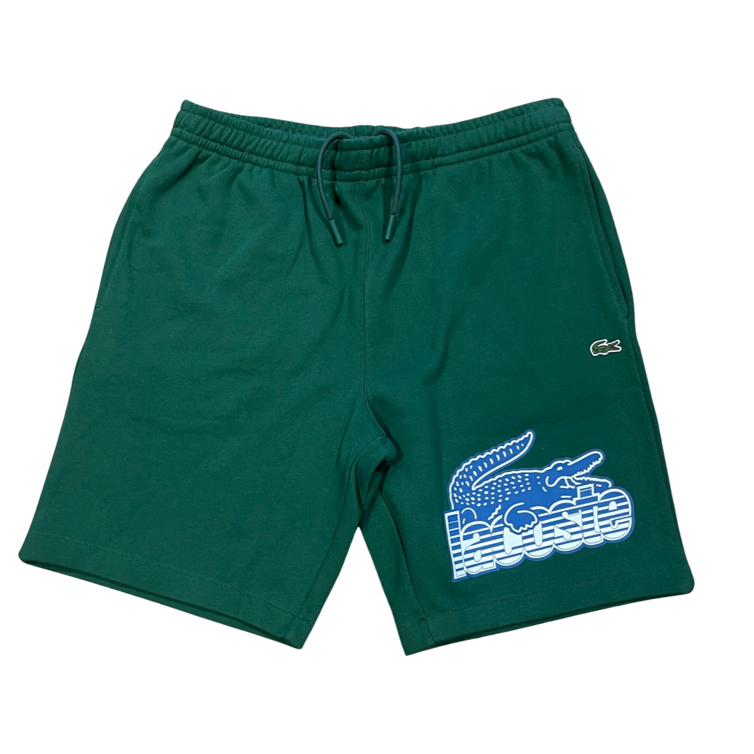 New Arrival Lacoste REGULAR FIT GRAPHIC SHORTS Men - GREEN-132