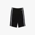 New Arrival Lacoste LETTERED BANDS FLEECE BERMUDA Short Men - BLACK