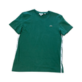 New Arrival LACOSTE LETTERED BANDS Regular fit CREW NECK T-SHIRT Men - GREEN-132