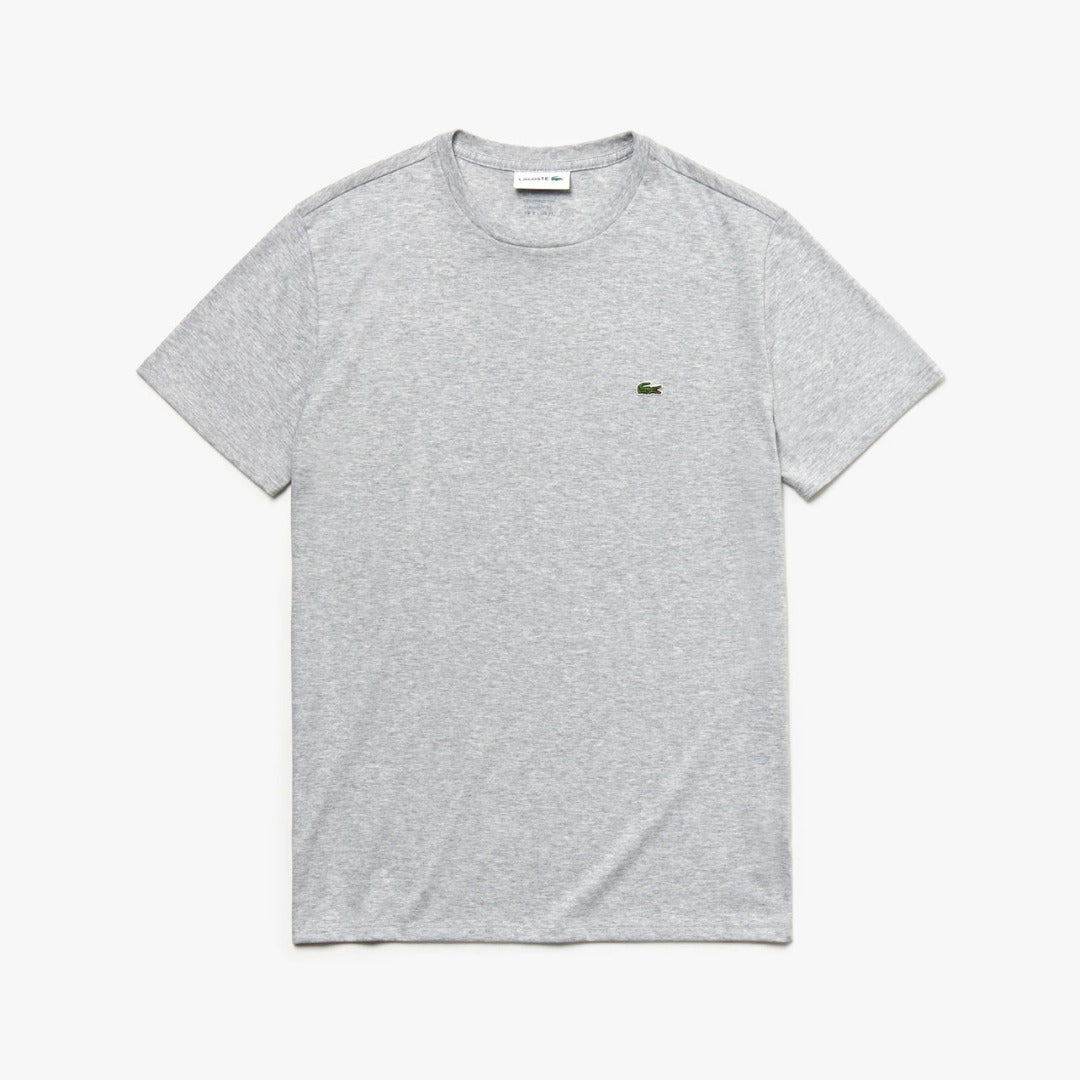 New Arrival LACOSTE Regular fit CREW NECK T-SHIRT Men - Grey chine