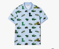 New Arrival LACOSTE - HOLIDAY REGULAR FIT CROCODILE PRINT  SHIRTS Men - BLUE /WHITE