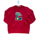 New Arrival LACOSTE L BADGE CREWNECK SWEATSHIRT -Men BURGUNDY RED