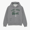 New Arrival LACOSTE LOOSE-FIT OVERSIZED LOGO HOODED FLEECE SWEATSHIRT -Men- GREY CHINE-YRD