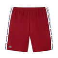 New Arrival Lacoste LOGO STRIPE TENNIS Short Men -BORDEAUX-NAVY BLUE