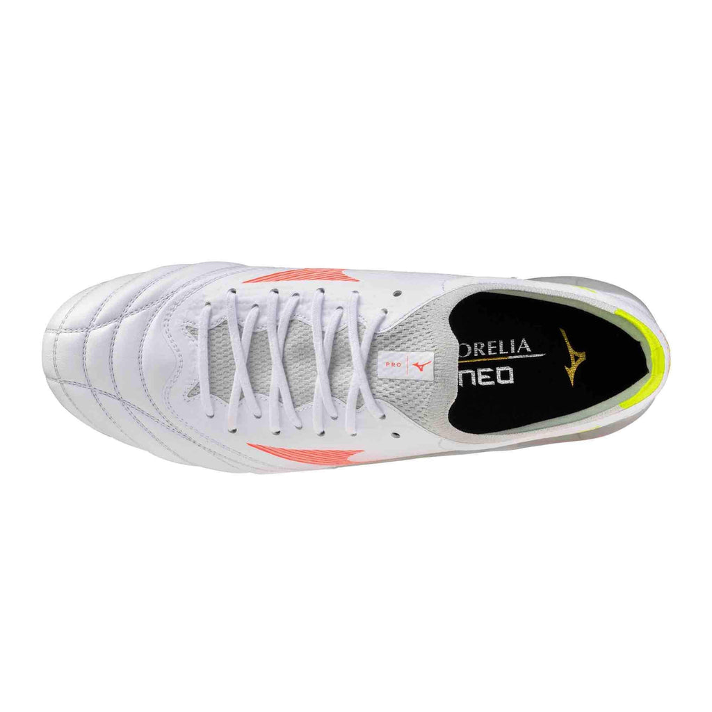 New Arrival Mizuno Morelia Neo V Beta Pro Firm Ground Soccer Cleats - Prism White Pack (FA26)