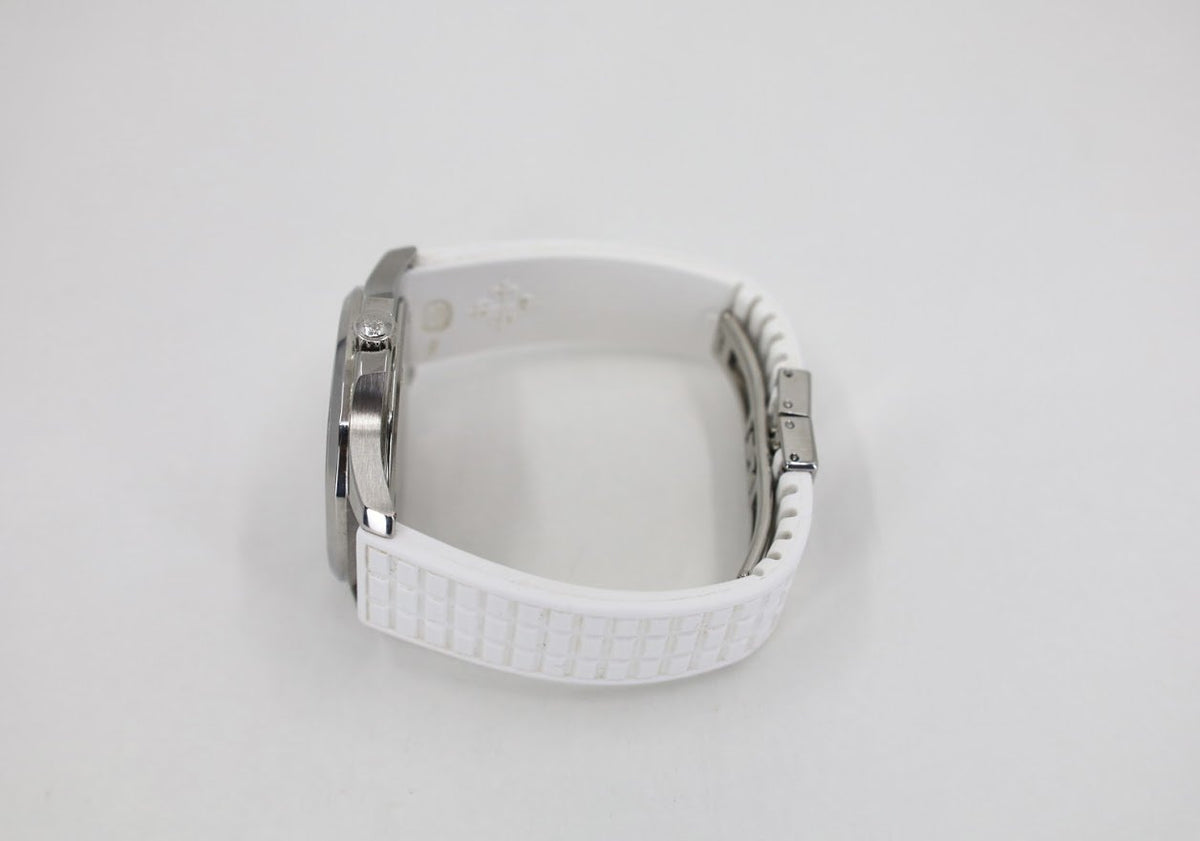 Patek Philippe 35.6mm Aquanaut Luce Glitter White Watch White Dial 5067A