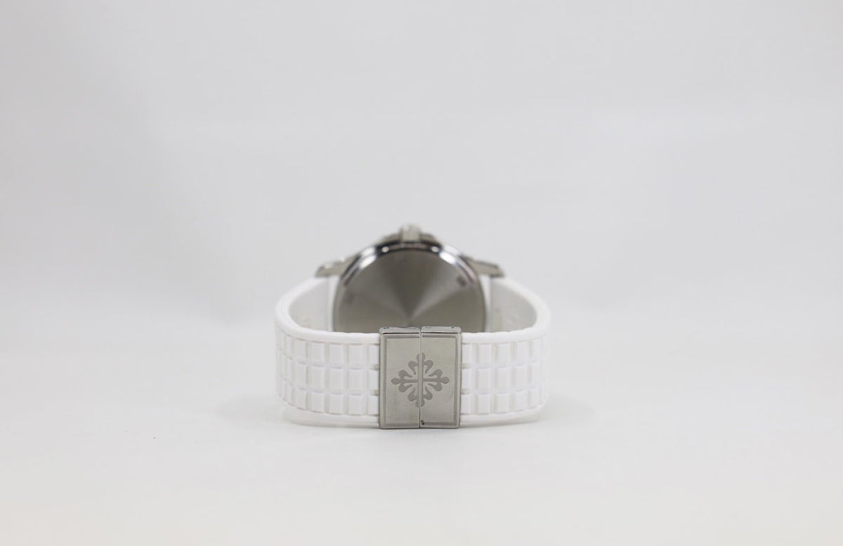 Patek Philippe 35.6mm Aquanaut Luce Glitter White Watch White Dial 5067A