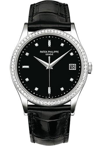 Patek Philippe 38mm Calatrava Watch Black Dial 5297G