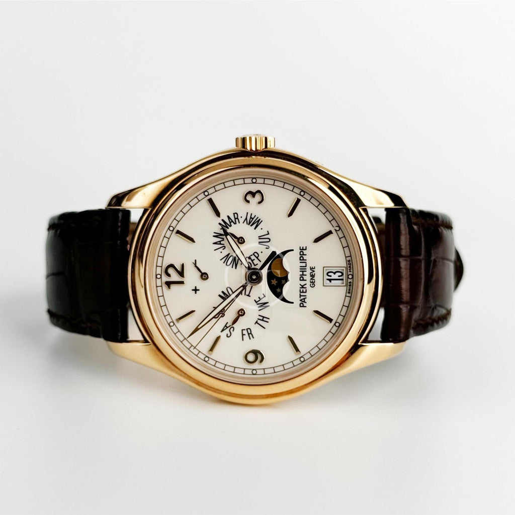 Patek Philippe 39mm Annual Calendar Compicated Watch Cream Dial 5146J