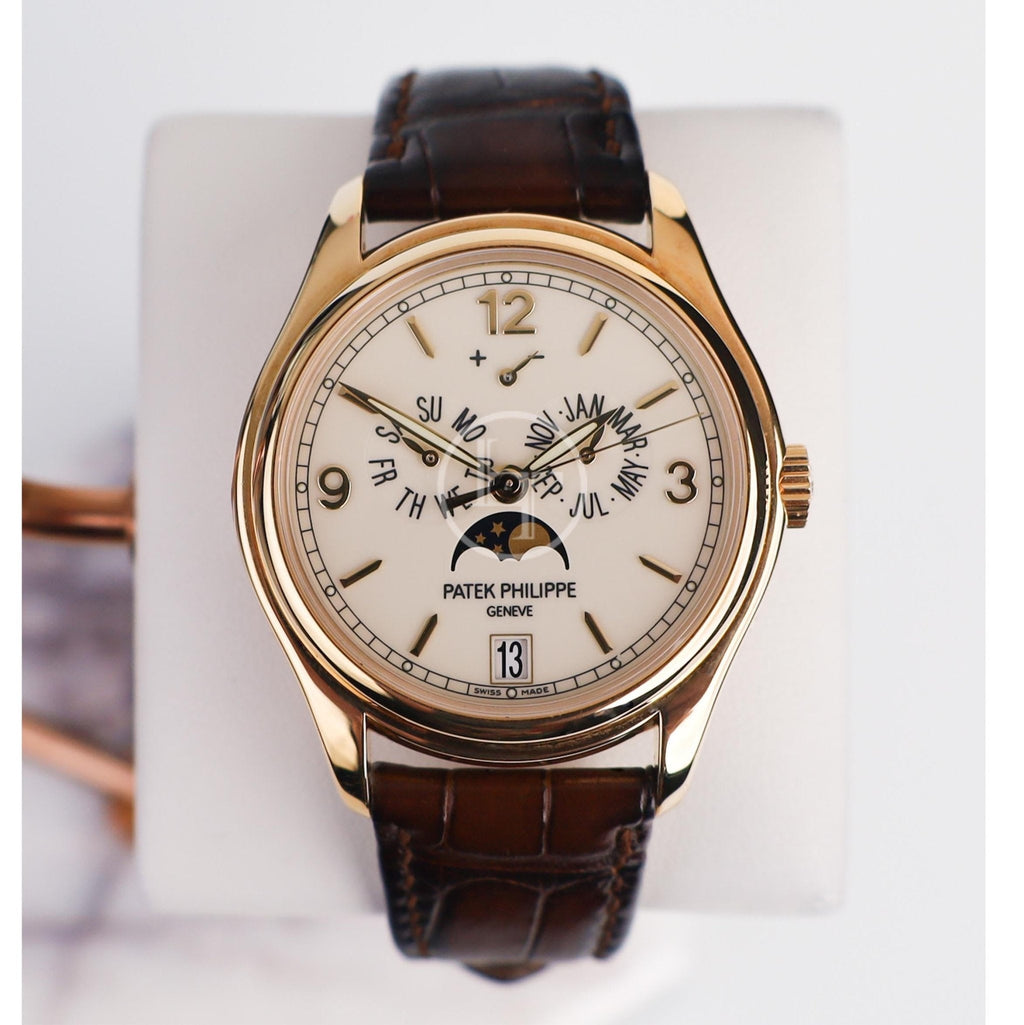Patek Philippe 39mm Annual Calendar Compicated Watch Cream Dial 5146J