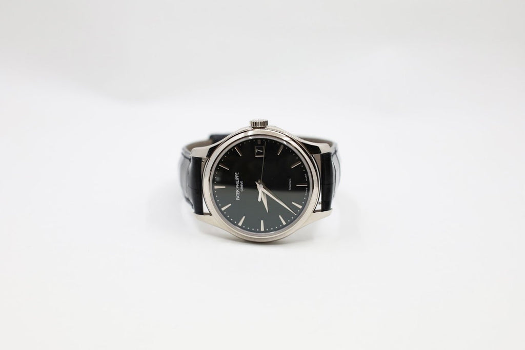 Patek Philippe 39mm Calatrava Watch Black Dial 5227G