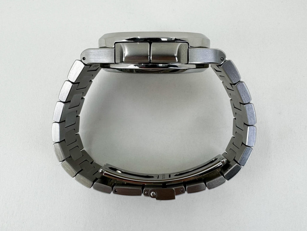 Patek Philippe 40.5mm Nautilus Travel Time Chronograph Watch Black Dial 5990/1A