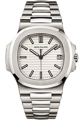 Patek Philippe 40mm Men Nautilus Watch White Dial 5711/1A