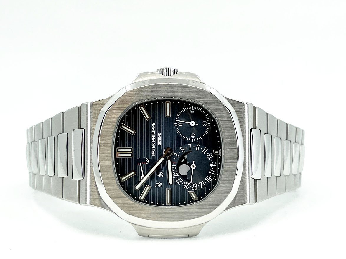 Patek Philippe 40mm Nautilus Watch Blue Dial 5712/1A