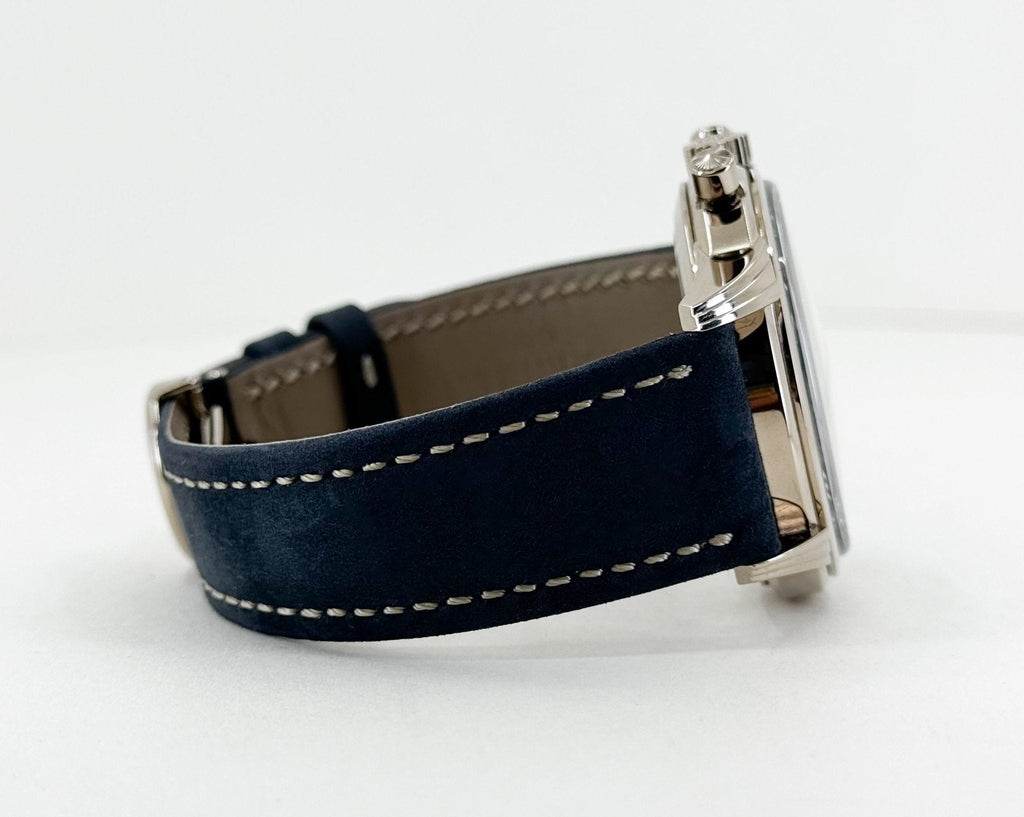 Patek Philippe 41mm Complication Watch - Blue Dial - Blue Calfskin Strap - 5172G-001