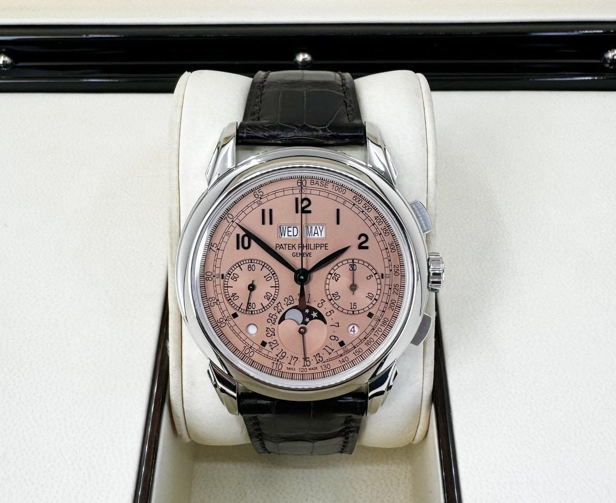 Patek Philippe 41mm Grand Complications Chronograph Perpetual Calendar - Platinum - Golden Opaline Dial Opaline Dial 5270P