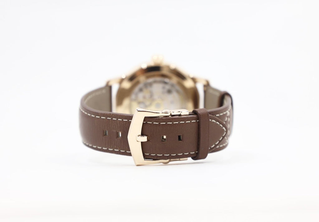 Patek Philippe 42mm Complications Calatrava Pilot Travel Time - 42mm - Rose Gold - Brown Sunburst Dial Brown Dial 5524R