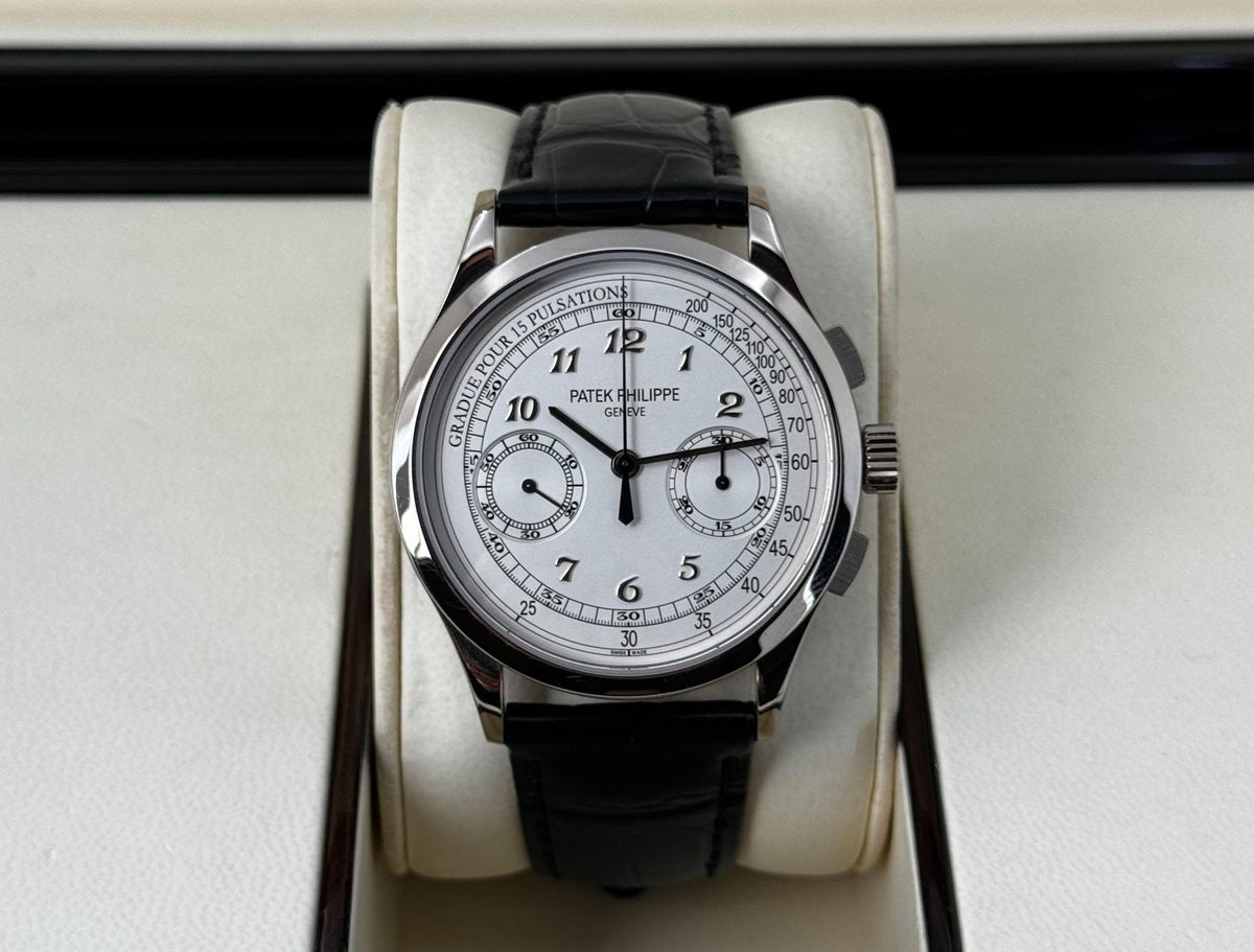 Patek Philippe 5170G-001 Complications Chronograph 39.4mm Silver White Arabic White Gold Manual