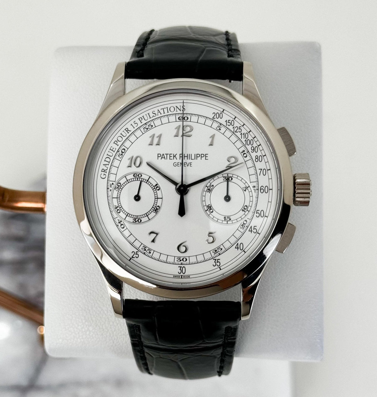 Patek Philippe 5170G-001 Complications Chronograph 39.4mm Silver White Arabic White Gold Manual