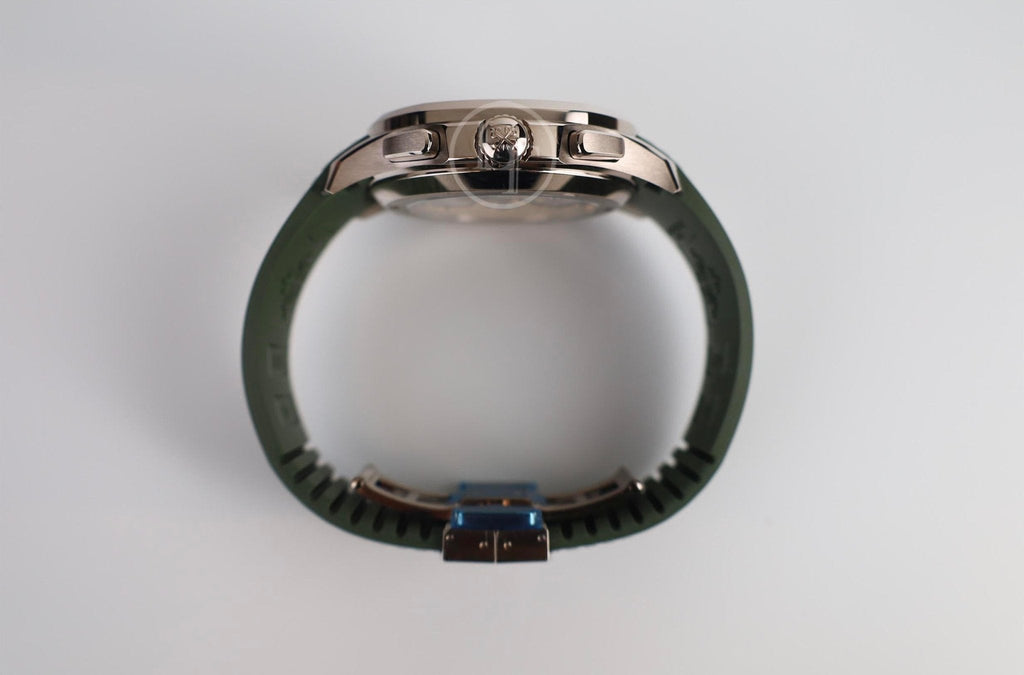Patek Philippe Aquanaut Chronograph White Gold Khaki Green Dial 5968G-010